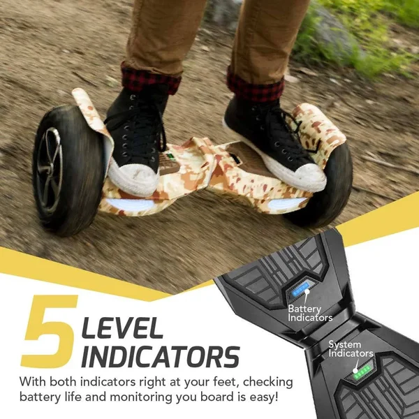 Swagtron Swagboard T6 Outlaw Off-Road Bluetooth Hoverboard - 12mph Speed, Pink