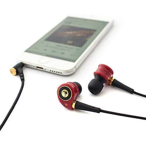 Radius W n?E HP-TWF00R Burgundy Hi-Res Canal Type Earphone