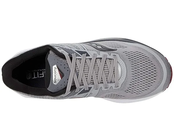 Saucony Omni 19 (Wide) 10, Alloy/Brick (Men's)