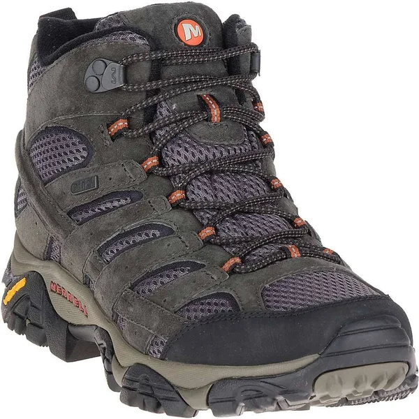 Merrell Men's Moab 2 Mid Waterproof - 11.5, Beluga
