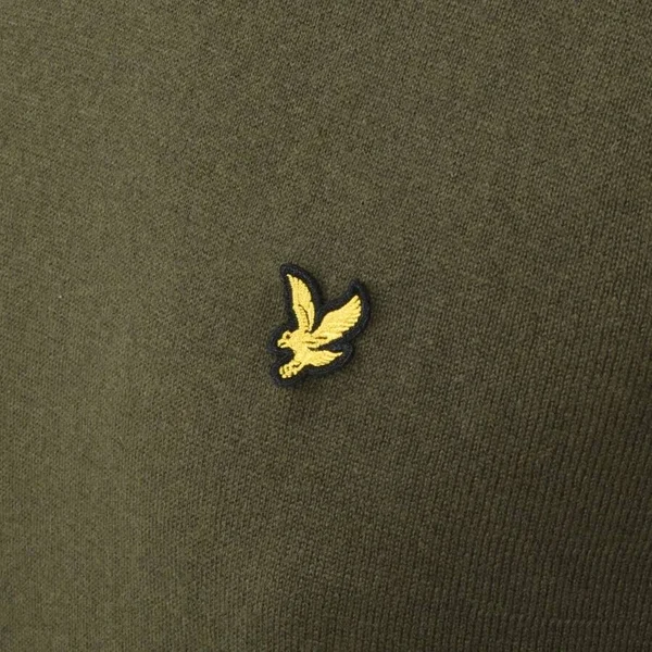 Lyle and Scott Crew Neck Merino Knit Jumper Green