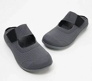 Spenco Orthotic Memory Slip-Ons - Magnolia, Size 5-1/2 Medium, Black