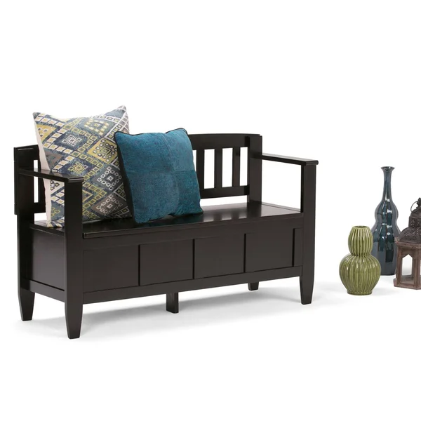Brooklyn + Max Fairfield Entryway Storage Bench, Brown
