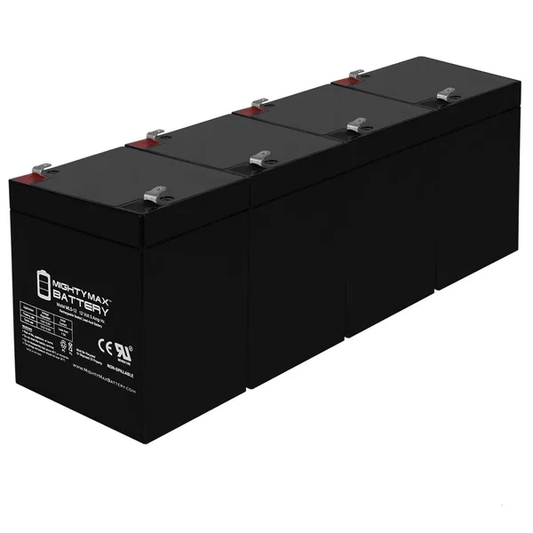 Mighty Max Battery - ML5-12 - 12V 5Ah Battery for Razor E100 E125 E150 E175 Electric Scooter - 4 Pack - ML5-12MP418448