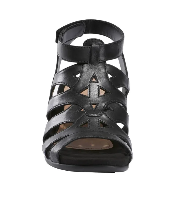 Earth Pisa Chatham Women's Sandal (Black - Size 6.5 - Leather)