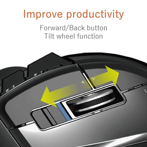 Elecom M-DT2DRBK Wireless Index Finger Trackball Mouse, EX-G Series L Size 8