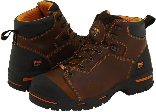 Men's Timberland Pro Endurance 6-Inch Steel Toe Waterproof Boots Brown