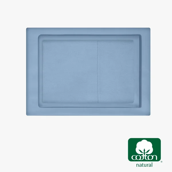 California Design den Silky Soft Sateen Solid Sheet Set Twin XL, Denim Blue, Sheet Set - 100% Sateen Cotton - 500 Thread Count