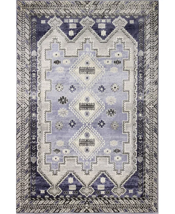 Bashian Sierra Gaita 5&1x22 x 7&6x22 Area Rug in Light Blue