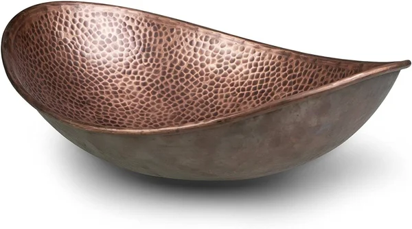 Monarch Abode 19 in. Hand Hammered Harbor Vessel Bathroom Sink in Pure Copper - Oil Rubbed Bronze 17086