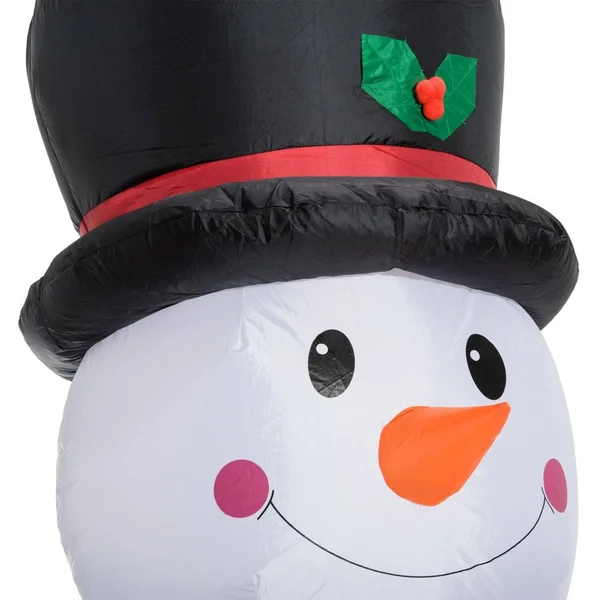 8& Indoor/Outdoor LED Inflatable Holiday Christmas Yard Decoration - Waving Snowman