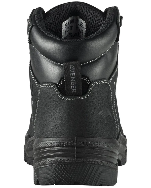 Men's Avenger A7400 Foundation 6 inch Work Boot - Size: 8, Black