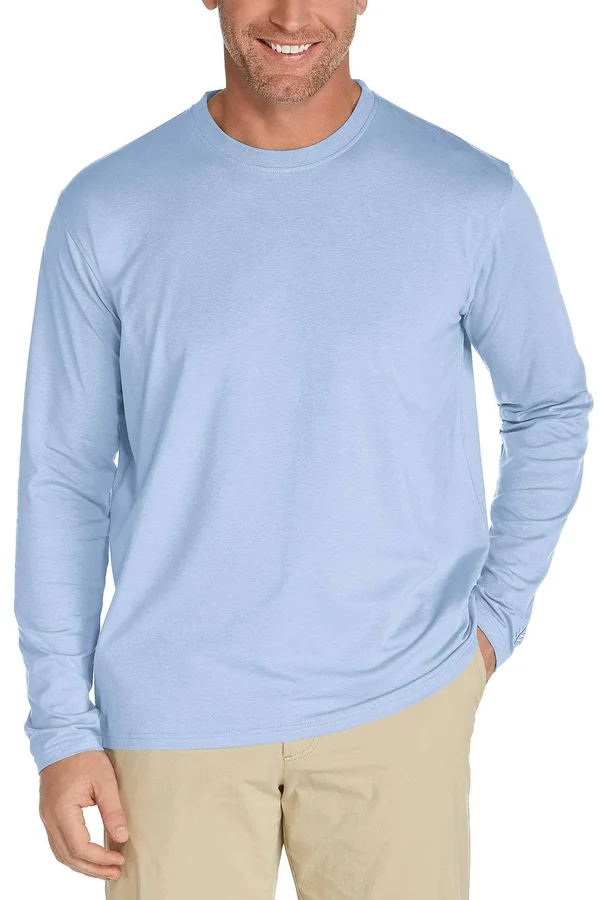 Coolibar UPF 50+ Men's Morada Everyday Long Sleeve T-Shirt - Sun Protective