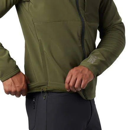 Mountain Hardwear Men's Keele Hoody - Medium - Dark Army