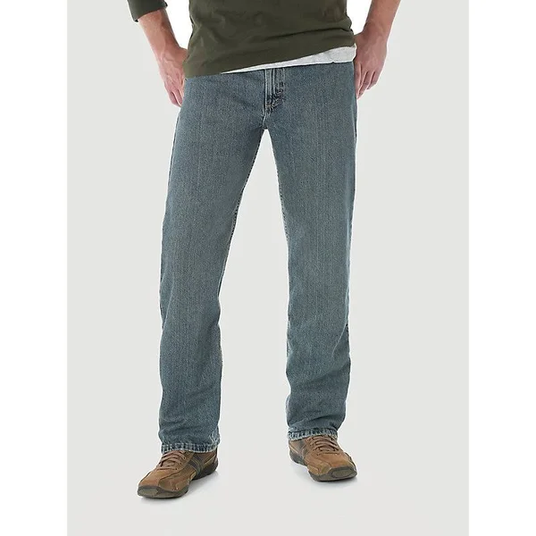 Men's Wrangler Relaxed-Fit Jeans - Size: 33X32, Blue