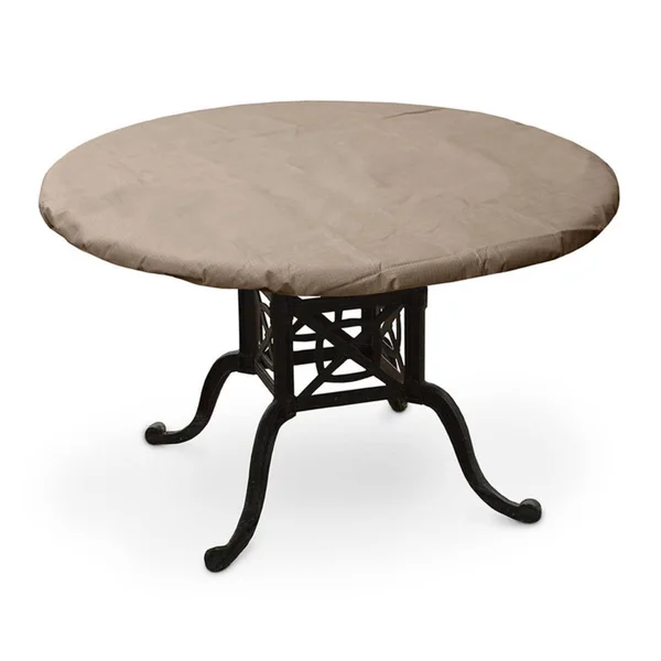 KoverRoos Round Table Top Cover - KoverRoos III, Taupe, 37360