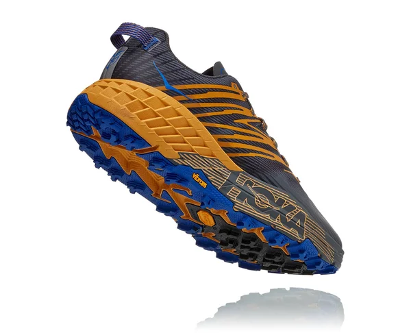 Hoka Men's Speedgoat 4 Castlerock/Golden Yellow - 15