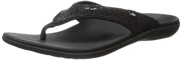 Spenco Cheetah Print Sandal Women's - Black, 9