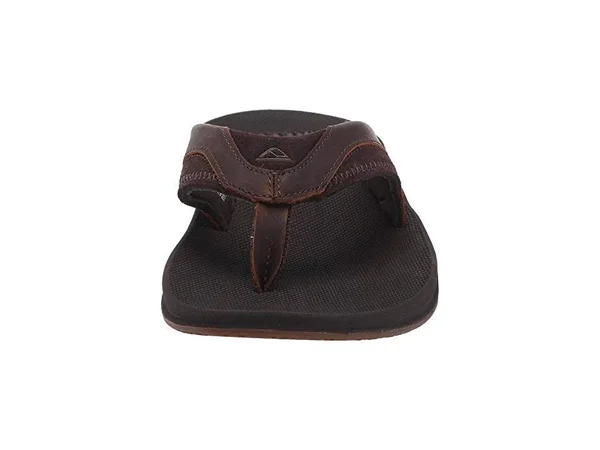 Reef Men's Leather Fanning Dark Brown - 8