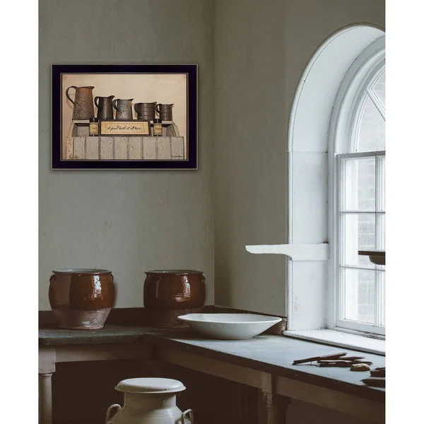 A Friend Loveth at All Time by Susie Boyer Framed Print Black