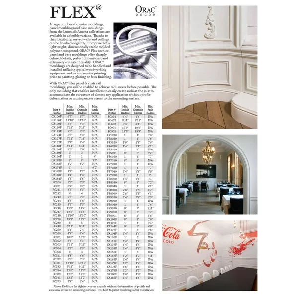 Orac Decor Panel MOULDING 3.375-in x 6.5-ft Polyurethane Wall Panel Wall Panel MOULDING in White - FP7030