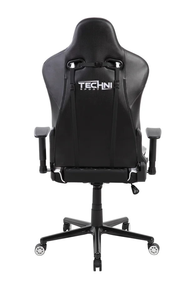 Techni Sport White Ergonomic High Back Video Gaming Chair