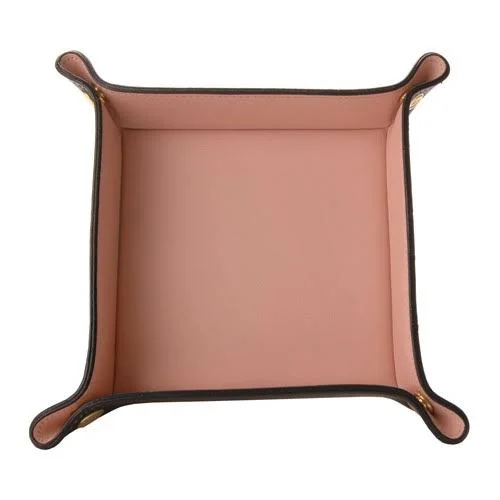 Royce Leather Travel Valet Tray, Pink
