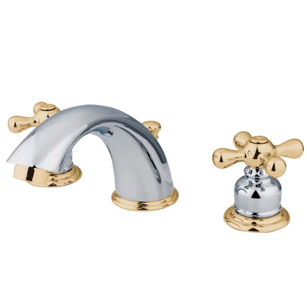 Kingston Brass KB971X Victorian Widespread Lavatory Faucet with Retail Pop-Up, Polished Chrome