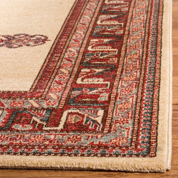 Safavieh Mahal MAH628Q 6&7x22 x 6&7x22 Square Red, Creme Area Rug