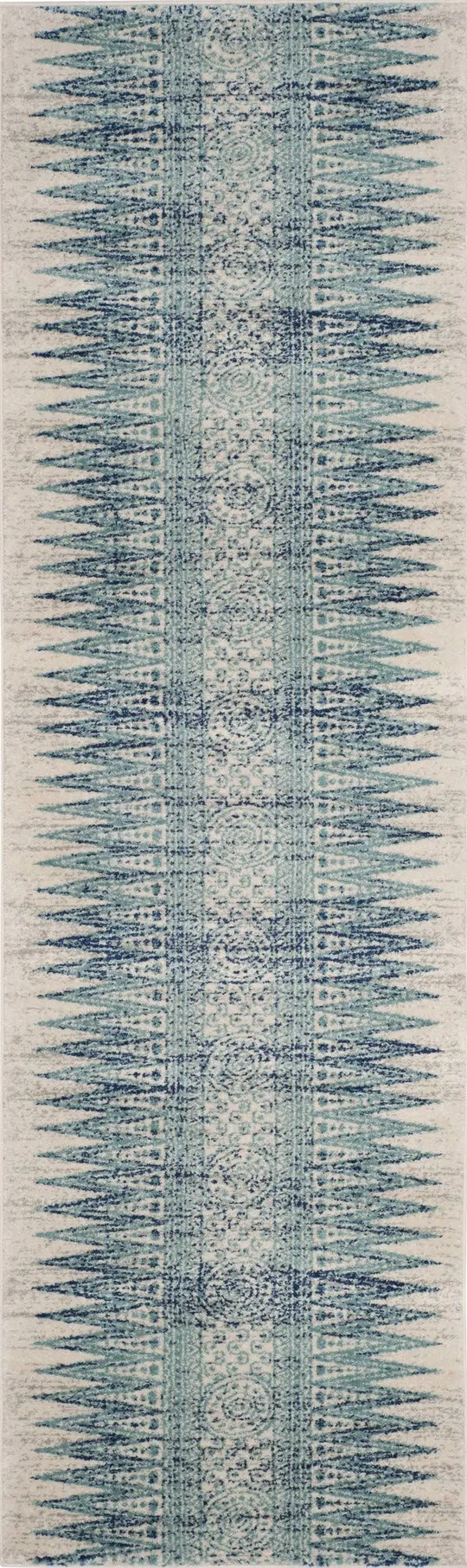 Safavieh EVK226T Evoke Ivory, Turquoise Area Rug - 4& x 6&
