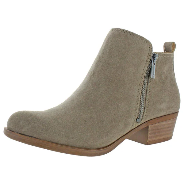 Lucky Brand Womens Basel Solid Booties Ankle Boots