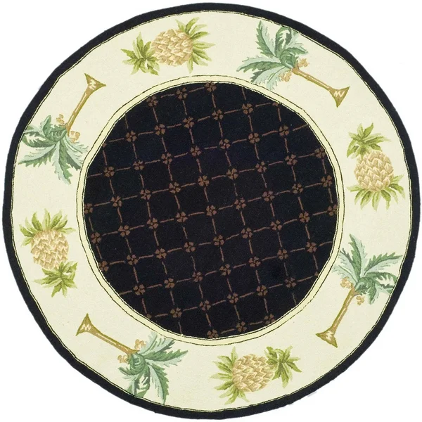 Safavieh Chelsea HK362C 8&9x22 x 11&9x22 Black, Ivory Area Rug