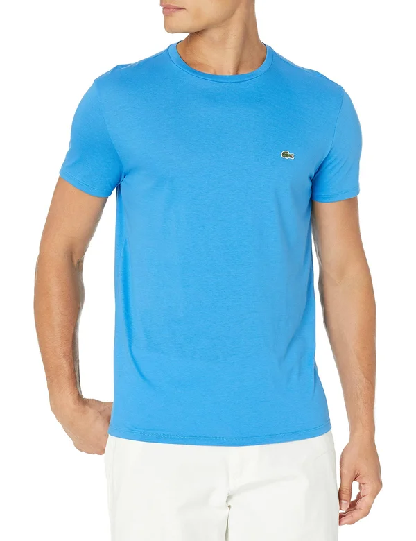 Lacoste Men's Crew-Neck Pima Cotton T-Shirt - Blue 3XL