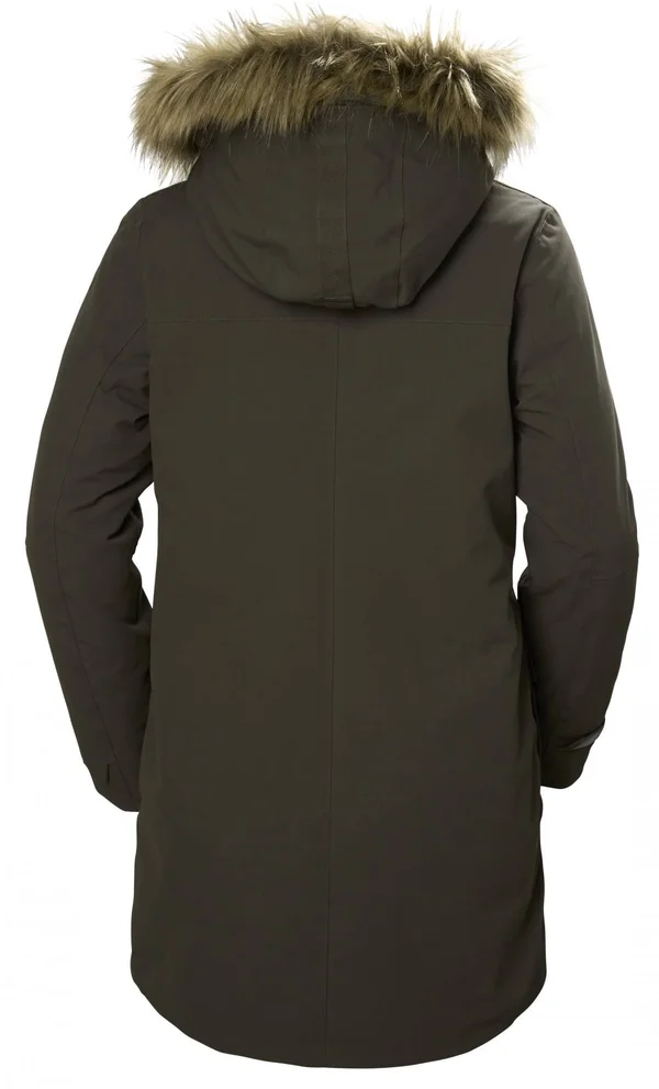 Helly Hansen Longyear II Parka Green - Women Daunen Down Jacket (Size L - Color Beluga)