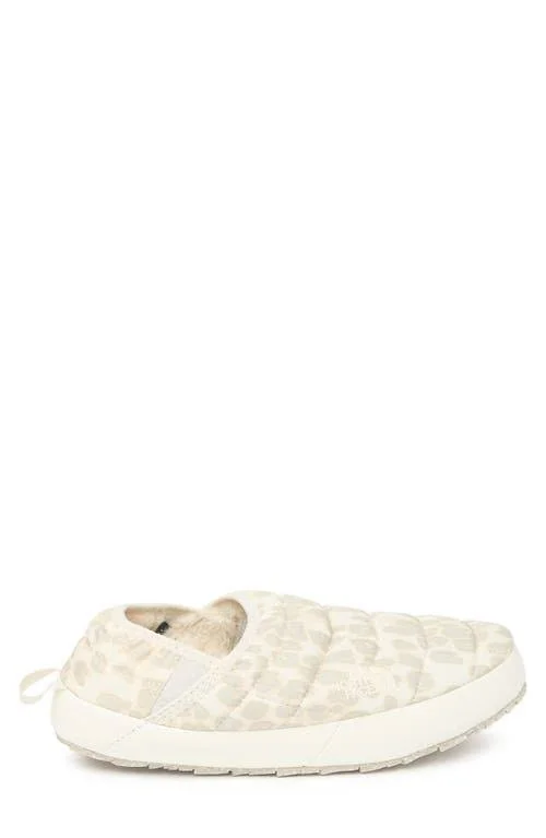 The North Face Thermoball Traction Water Resistant Slipper, Size 8 in Silver Grey Leopard Print at Nordstrom