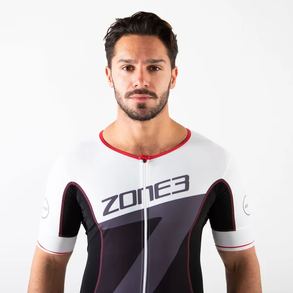 Zone3 Men's Lava Long Distance Tri Top Short Sleeve S