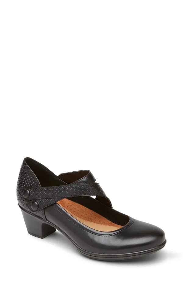 Cobb Hill Kailyn Asym - Women's Mary Jane - Black 11 Wide