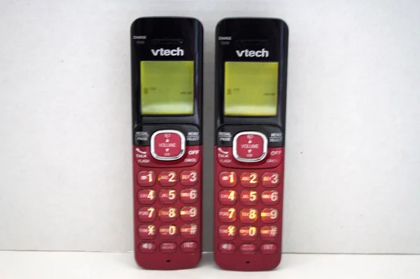 Vtech CS6529 DECT 6.0 Cordless Phone System with Caller ID/Call Waiting/Answering Machine - 2 Handsets, Red
