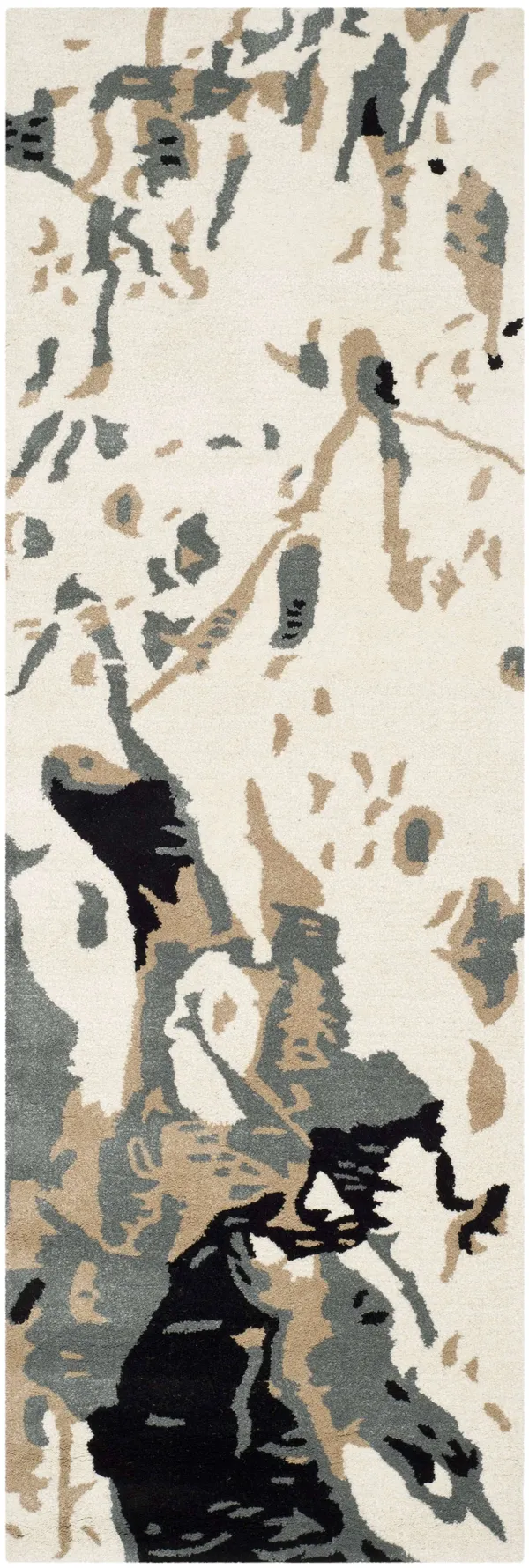 Safavieh Bella BEL117A 2&3x22 x 9&0x22 Runner Ivory, Grey Area Rug
