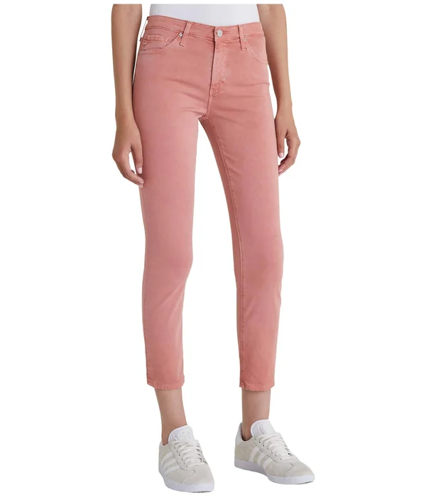 Ag Adriano Goldschmied Prima Crop in Sulfur Pink Aster Women's Casual : 31 26