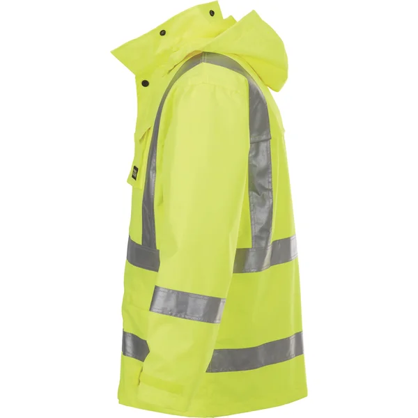 Gravel Gear 300 Denier Ripstop - Mens High-Vis Rain Jacket - Medium