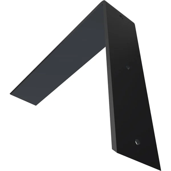 Ekena Millwork Countertop Support Steel Heavy Duty Bracket - 2 1/2x22W x 14x22D x 10x22H