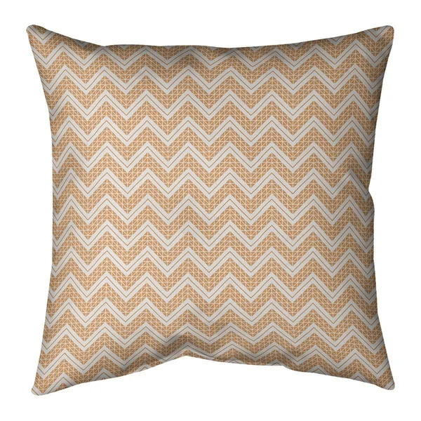 Warm REVERSE Classic Hand Drawn Chevrons Throw Pillow - 20 x 20 - Violet - Polyester