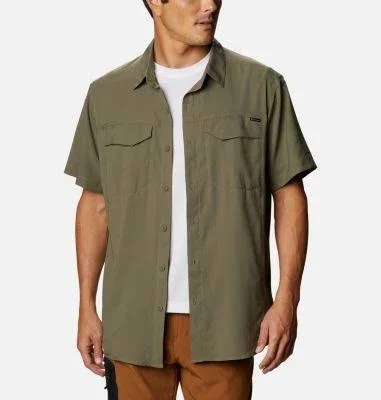 Columbia Men's Silver Ridge Lite Short Sleeve Shirt - Big - 3X - Green