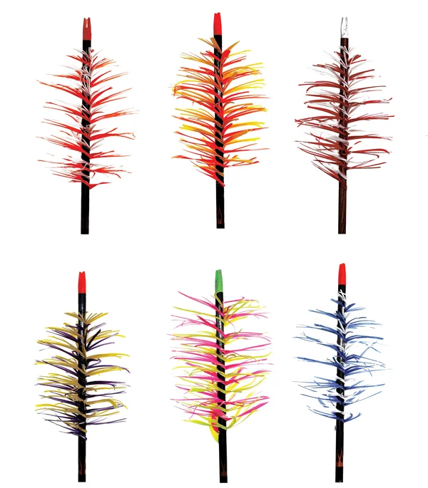 Trueflight Spiral Wrap Flu-Flu Cut Feathers Pink by 3Rivers Archery