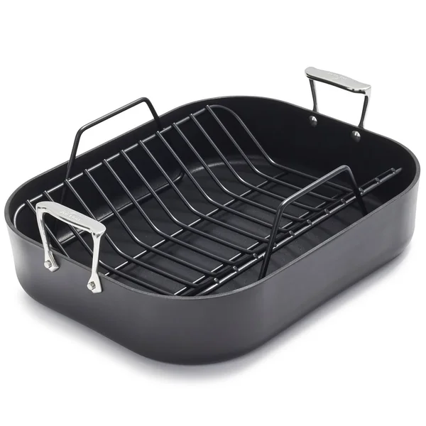 All-Clad, E7649764, HA1, Hard Anodized Nonstick 13x22 x 16x22 Roaster