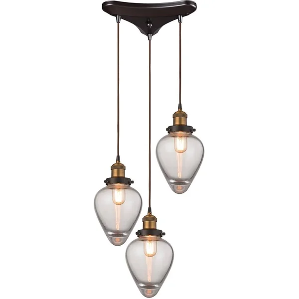 Elk Lighting Gramercy 1 Light Pendant in Polished Nickel