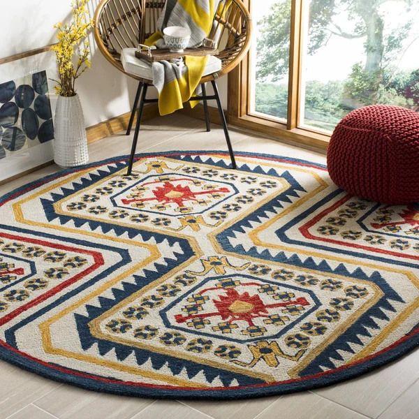 Safavieh Aspen APN701A 2&3x22 x 7&0x22 Runner Ivory, Multi Area Rug