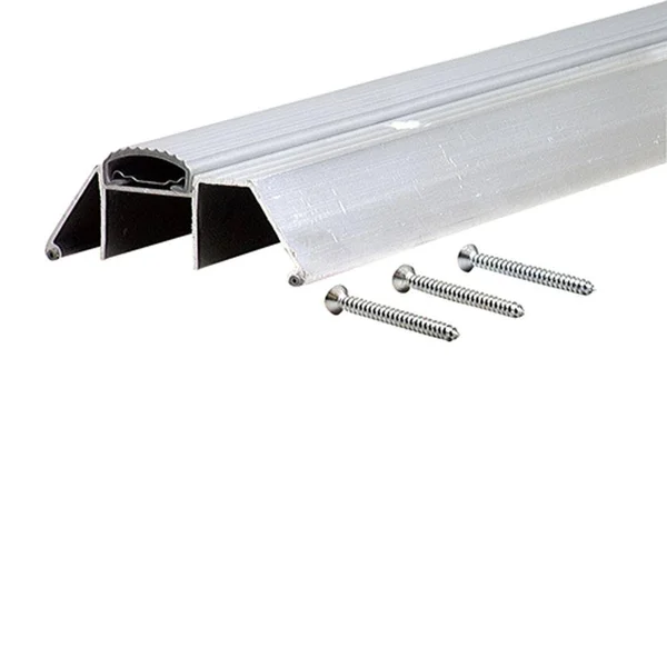 M-D Building Products 3.75 in. x 71 in. Aluminum Threshold with Vinyl Seal - Silver