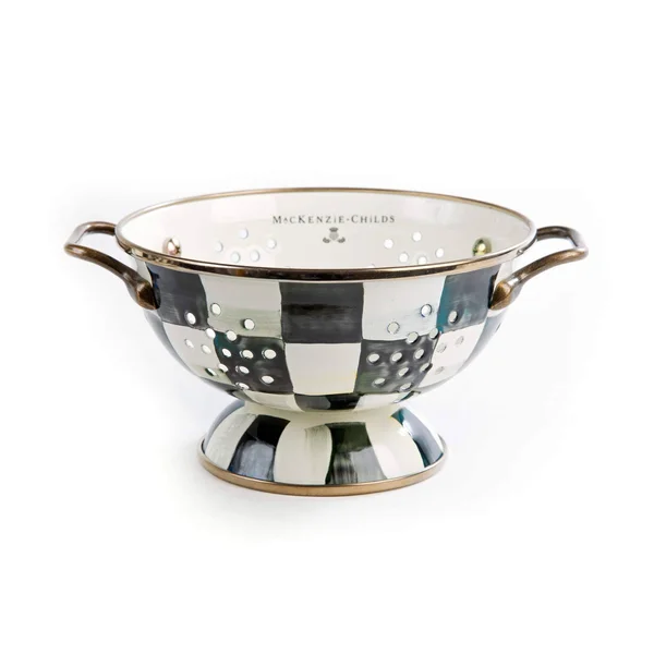 MacKenzie-Childs - Courtly Check Enamel Colander - Small